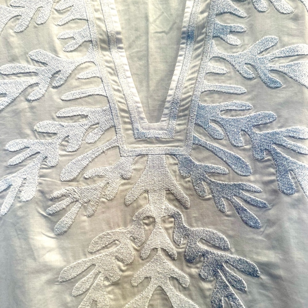 Gretchen Scott Designs White Tunic Embroidered Coverup - NEW - Picture 2 of 5